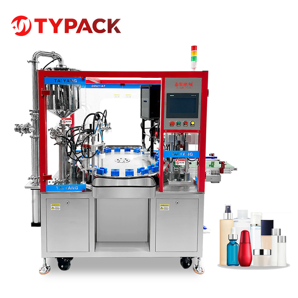 Machine de remplissage et de plafonnement de la crème de lotion